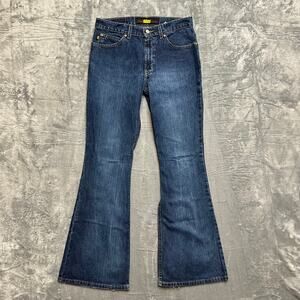 Todd Oldham Jeans Wide-Leg Women's Jeans Size 7 Blue Denim‎